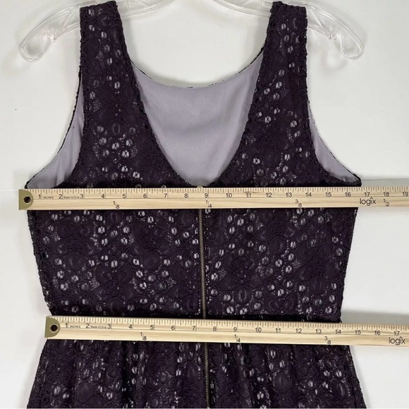 The Limited Lace Dress Womens 6 Purple Floral Sleeveless Mini Casual Party NWT - Picture 11 of 13